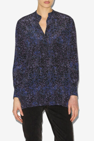 Sima Printed Silk Blouse Sima Printed Silk Blouse