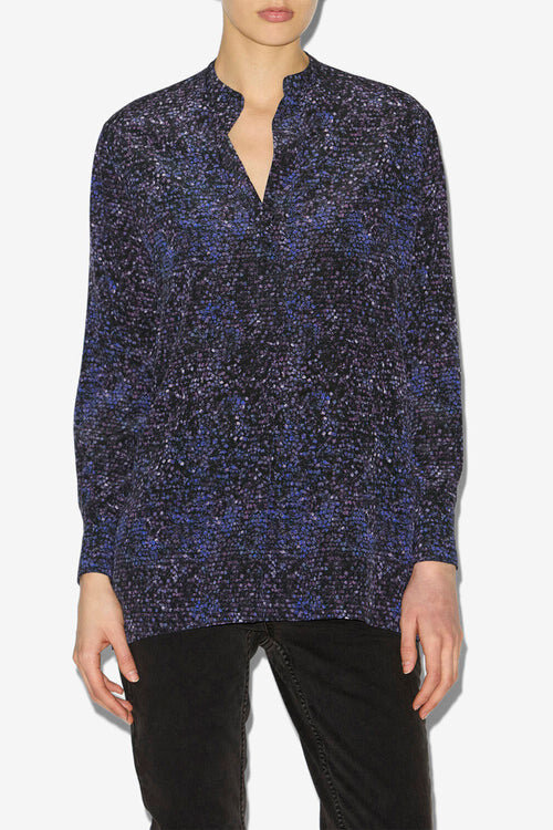 Sima Printed Silk Blouse Sima Printed Silk Blouse