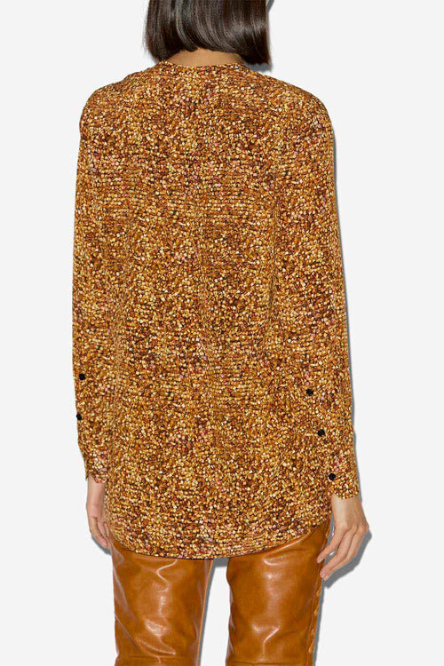 Sima Printed Silk Blouse Sima Printed Silk Blouse
