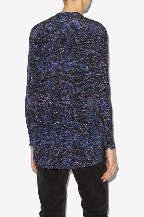Sima Printed Silk Blouse Sima Printed Silk Blouse