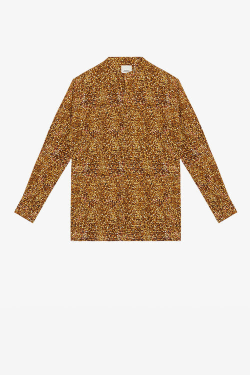 Sima Printed Silk Blouse Sima Printed Silk Blouse