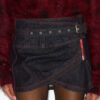 Siyen Draped Denim Mini Skirt Siyen Draped Denim Mini Skirt