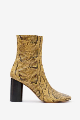 Soft Leather Ankle Boots with High Heels