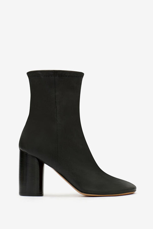 Soft Leather Ankle Boots with High Heels Soft Leather Ankle Boots with High Heels