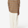 Sorel Long-Sleeve Striped Piqué Cotton Polo Shirt Sorel Long-Sleeve Striped Piqué Cotton Polo Shirt