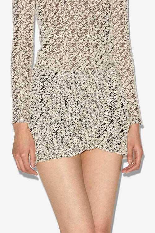 Stacya Embroidered Tulle Mini Skirt Stacya Embroidered Tulle Mini Skirt