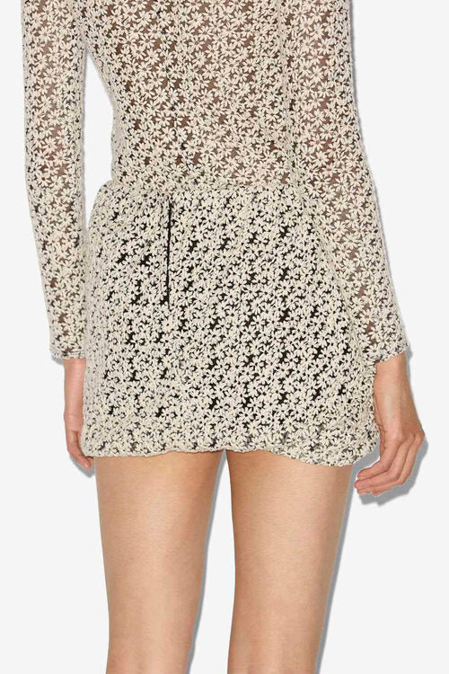 Stacya Embroidered Tulle Mini Skirt Stacya Embroidered Tulle Mini Skirt
