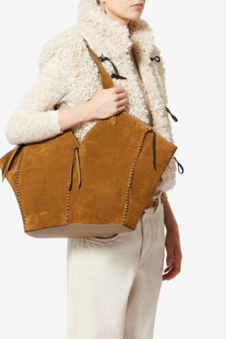 Suede Leather Tote Bag