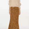 Syana Long Printed Silk Skirt