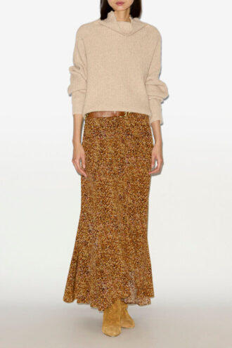 Syana Long Printed Silk Skirt Syana Long Printed Silk Skirt