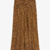 Syana Long Printed Silk Skirt
