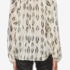 Syra Graphic Pattern Silk Blouse Syra Graphic Pattern Silk Blouse