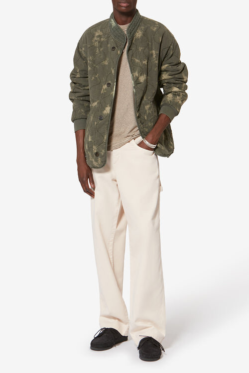Taeliss Quilted Chambray Coat Taeliss Quilted Chambray Coat