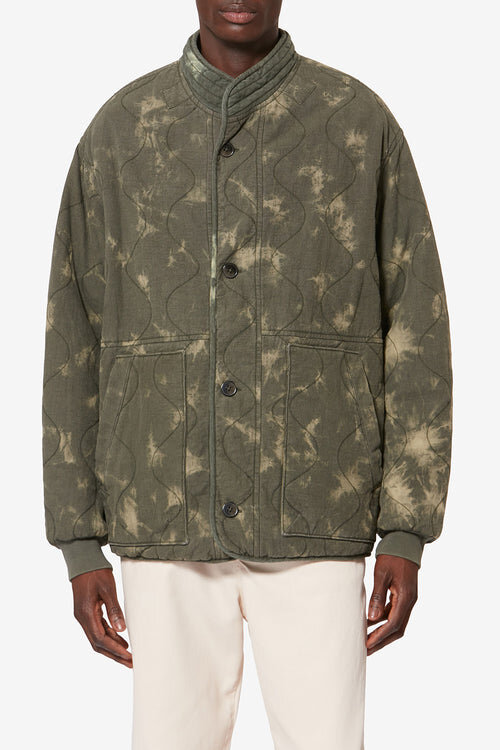 Taeliss Quilted Chambray Coat Taeliss Quilted Chambray Coat