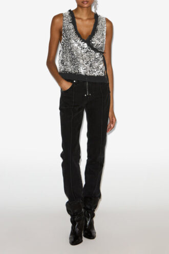 Tahina Sequined Vest