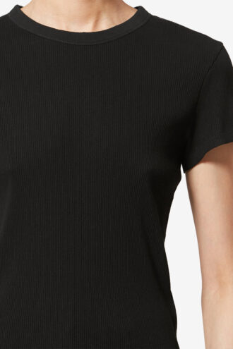 Taomi Ribbed Short-Sleeve Cotton T-Shirt Taomi Ribbed Short-Sleeve Cotton T-Shirt