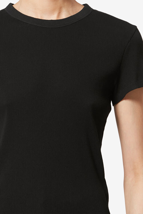 Taomi Ribbed Short-Sleeve Cotton T-Shirt Taomi Ribbed Short-Sleeve Cotton T-Shirt