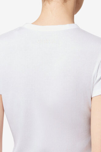 Taomi Ribbed Short-Sleeve Cotton T-Shirt Taomi Ribbed Short-Sleeve Cotton T-Shirt