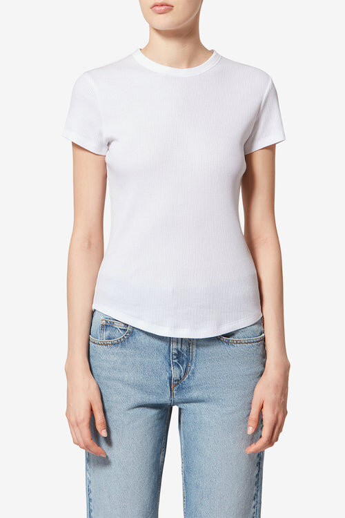 Taomi Ribbed Short-Sleeve Cotton T-Shirt Taomi Ribbed Short-Sleeve Cotton T-Shirt