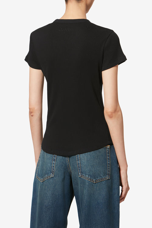 Taomi Ribbed Short-Sleeve Cotton T-Shirt Taomi Ribbed Short-Sleeve Cotton T-Shirt