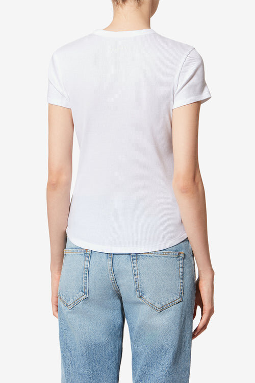Taomi Ribbed Short-Sleeve Cotton T-Shirt Taomi Ribbed Short-Sleeve Cotton T-Shirt