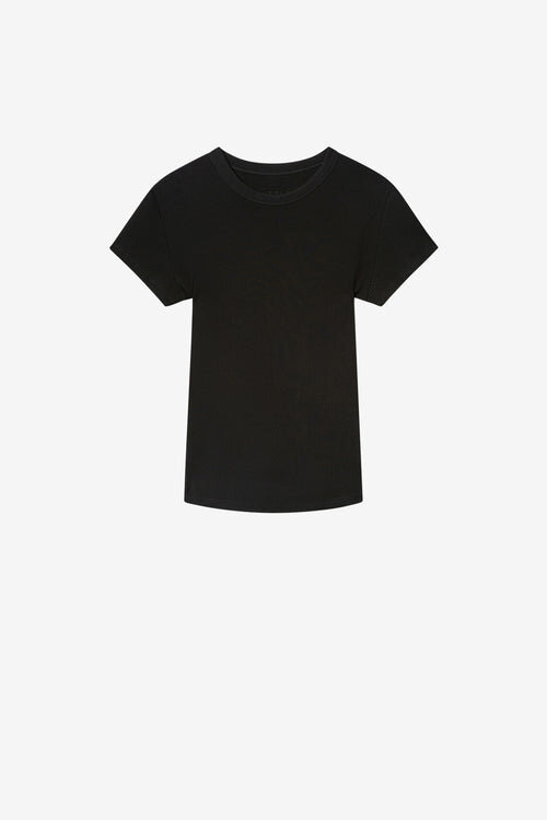 Taomi Ribbed Short-Sleeve Cotton T-Shirt Taomi Ribbed Short-Sleeve Cotton T-Shirt
