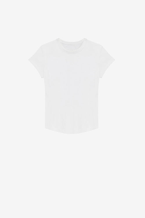 Taomi Ribbed Short-Sleeve Cotton T-Shirt Taomi Ribbed Short-Sleeve Cotton T-Shirt