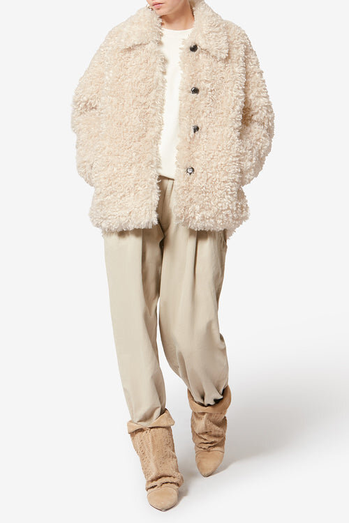 Tarvey Short Curly Faux Fur Coat Tarvey Short Curly Faux Fur Coat