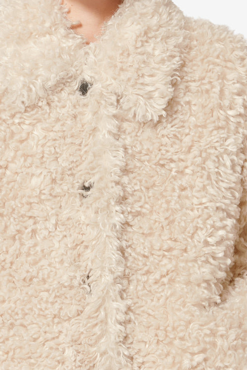 Tarvey Short Curly Faux Fur Coat Tarvey Short Curly Faux Fur Coat