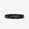 Telly Leather Belt Decorated with Studs Telly Leather Belt Decorated with Studs