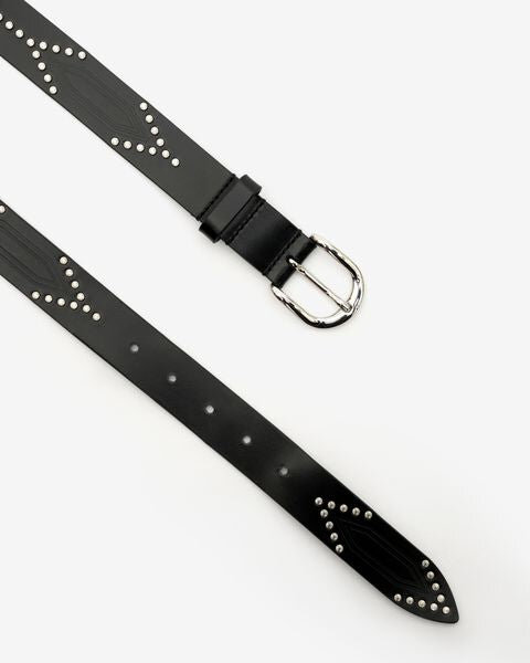 Telly Leather Belt Decorated with Studs Telly Leather Belt Decorated with Studs