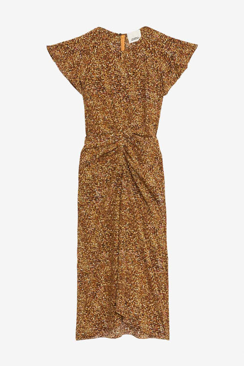 Terena Printed Silk Midi Dress Terena Printed Silk Midi Dress
