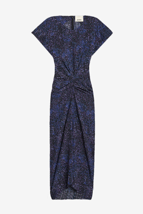 Terena Printed Silk Midi Dress Terena Printed Silk Midi Dress