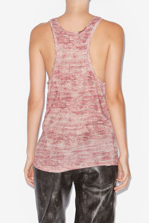 Thea Printed Linen Tank Top Thea Printed Linen Tank Top