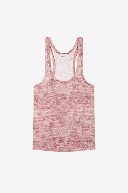 Thea Printed Linen Tank Top Thea Printed Linen Tank Top