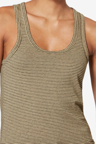 Thea Striped Cotton and Linen T-Shirt Thea Striped Cotton and Linen T-Shirt