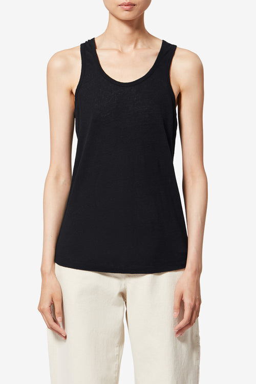 Thea Striped Linen T-Shirt Thea Striped Linen T-Shirt