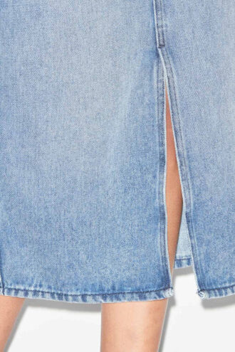 Tilauria Midi Skirt in Fine Denim Tilauria Midi Skirt in Fine Denim