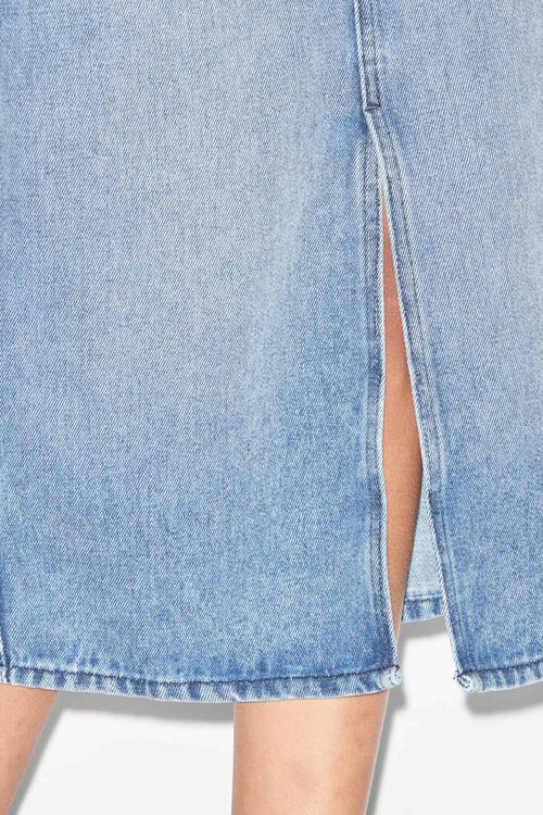 Tilauria Midi Skirt in Fine Denim Tilauria Midi Skirt in Fine Denim