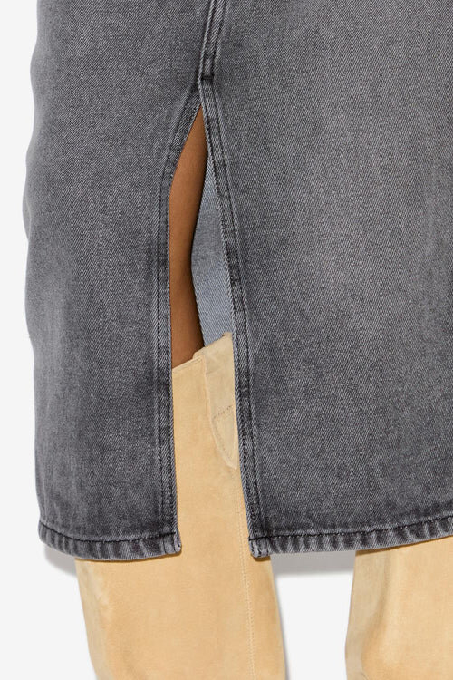 Tilauria Midi Skirt in Fine Denim Tilauria Midi Skirt in Fine Denim