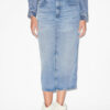 Tilauria Midi Skirt in Fine Denim Tilauria Midi Skirt in Fine Denim