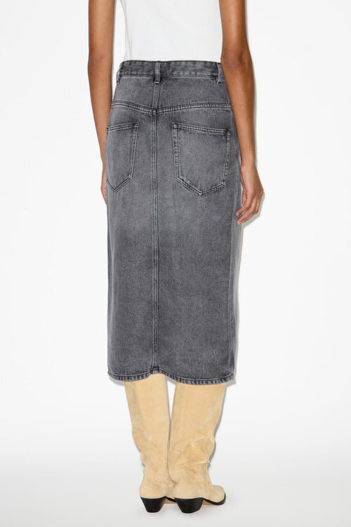 Tilauria Midi Skirt in Fine Denim Tilauria Midi Skirt in Fine Denim