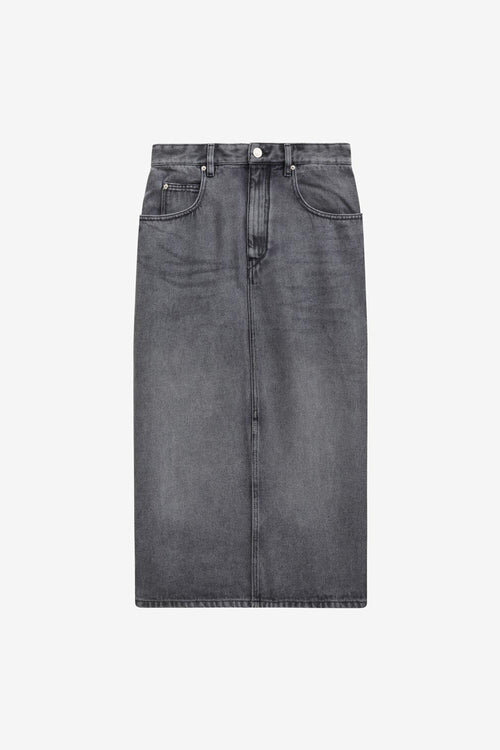 Tilauria Midi Skirt in Fine Denim Tilauria Midi Skirt in Fine Denim