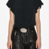 Tullya Plain-Colored Pleated Top Tullya Plain-Colored Pleated Top