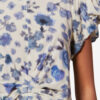 Tullya Printed Draped Stretch Silk Top Tullya Printed Draped Stretch Silk Top