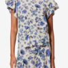 Tullya Printed Draped Stretch Silk Top Tullya Printed Draped Stretch Silk Top