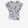 Tullya Printed Draped Stretch Silk Top Tullya Printed Draped Stretch Silk Top