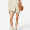 Uadie Short Textured Cotton Coat Uadie Short Textured Cotton Coat