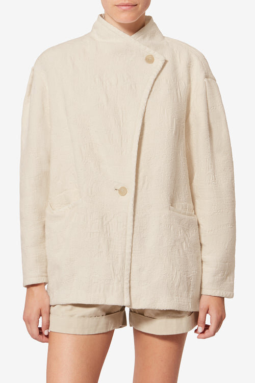 Uadie Short Textured Cotton Coat Uadie Short Textured Cotton Coat