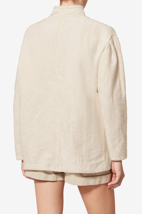 Uadie Short Textured Cotton Coat Uadie Short Textured Cotton Coat